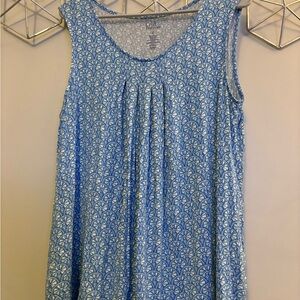 Croft & Barrow Blue Sleeveless Top